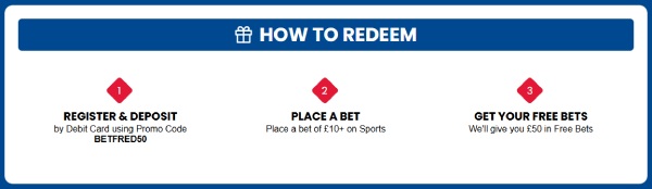 Betfred Claim Bonus